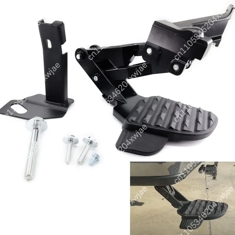 

Усиленная алюминиевая накладка-ступенька на заднюю дверь, совместимая с RMA19-24, противоскользящая защита заднего бампера