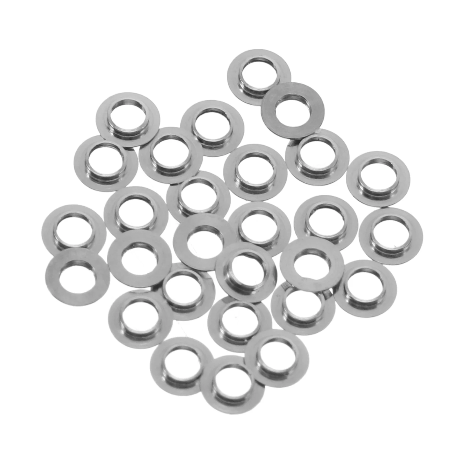 

50pcs Durable Convex Gaskets for Glasses Repair Stainless Steel Lens Spacers Eyeglass Frame Washers Replacement Accessories