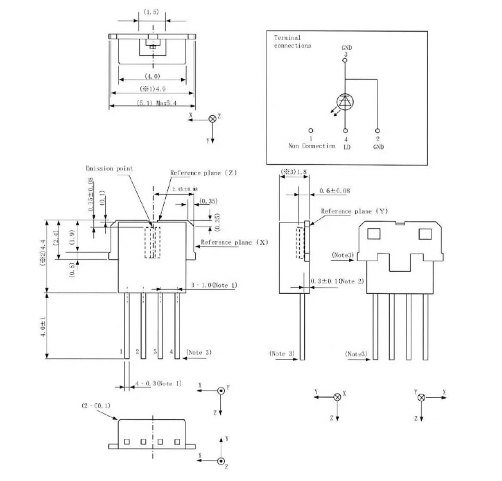 10 pz muslimplastica tubo sigillato modulo luce rossa 660nm 100mW diodo laser a luce rossa venduto 6