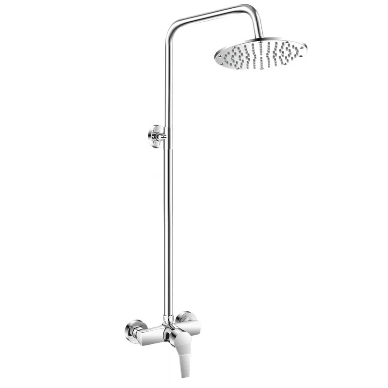 

Комплект для душа в общественных туалетах, бани, школах: простой одинарный смеситель для горячей и холодной воды, устанавливаемый на поверхность