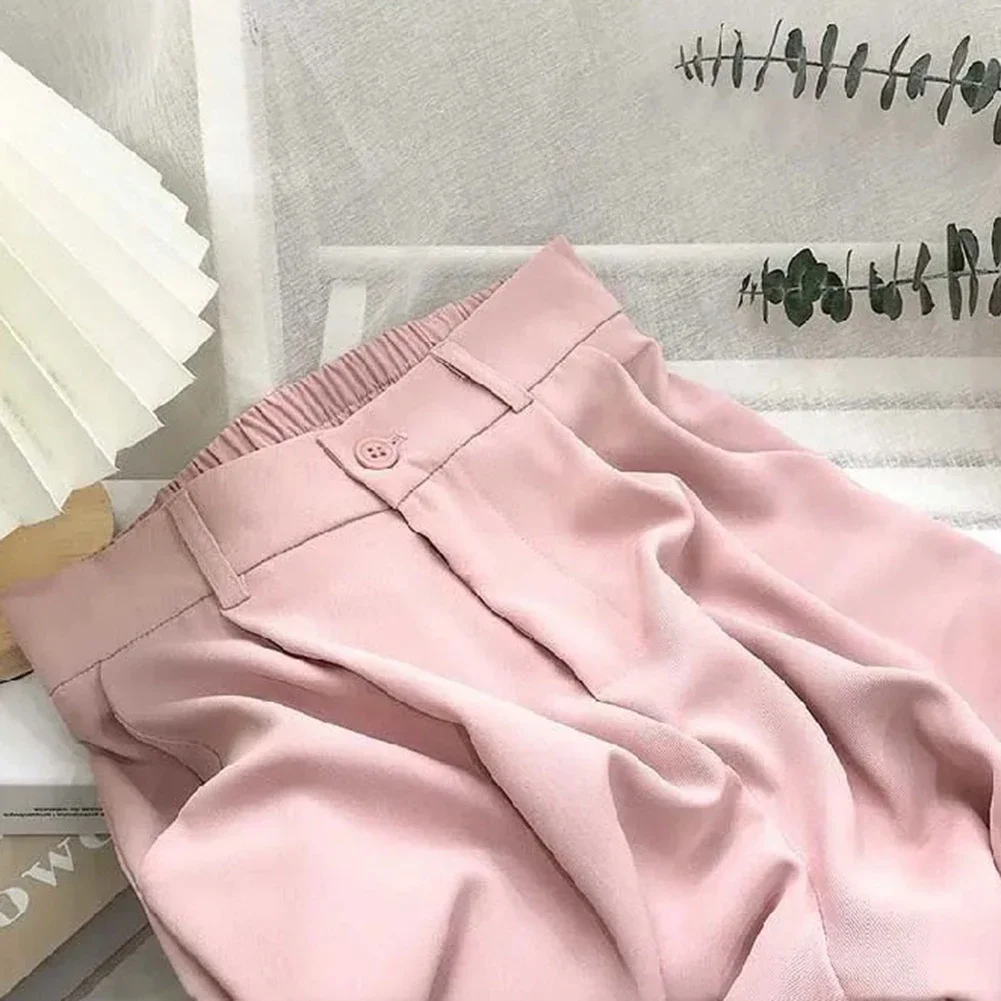 Casual Wear Work Outfits 2XL High Fashion Pants Skinny Trousers Solid Color Pattern Fashionable For Daily Wear