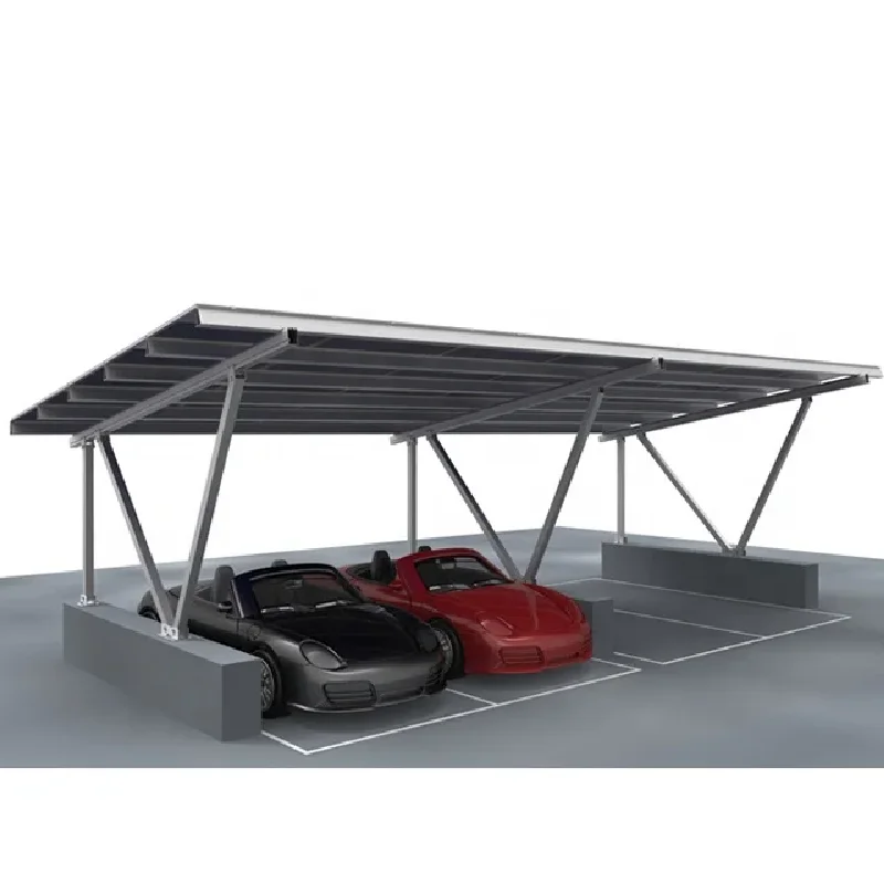 Preassembly outdoor waterproof aluminum solar panel car garage for Industrial use