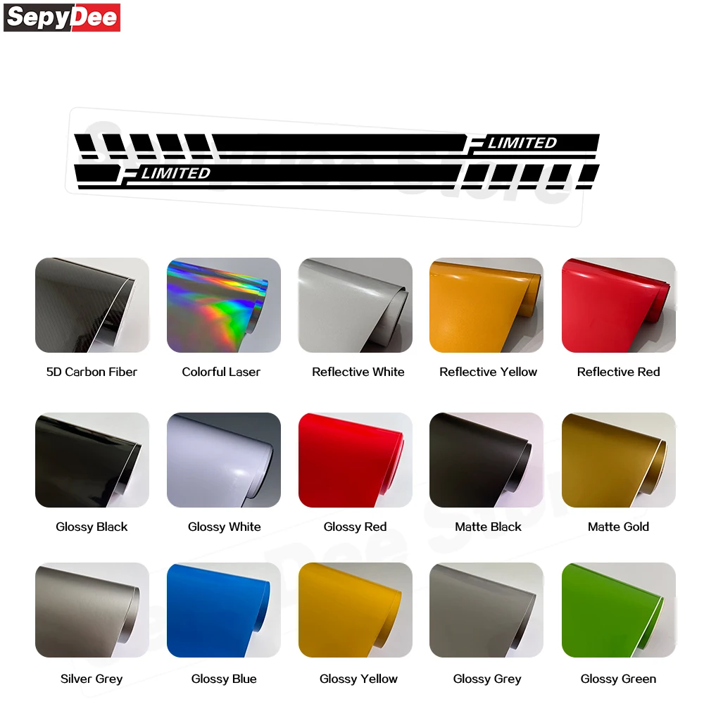 2Pcs Car Door Side Stripe Stickers for Ford F-150 F150 F Limited Edition Body Rocker Panel Vinyl Film Decal 2020-2025
