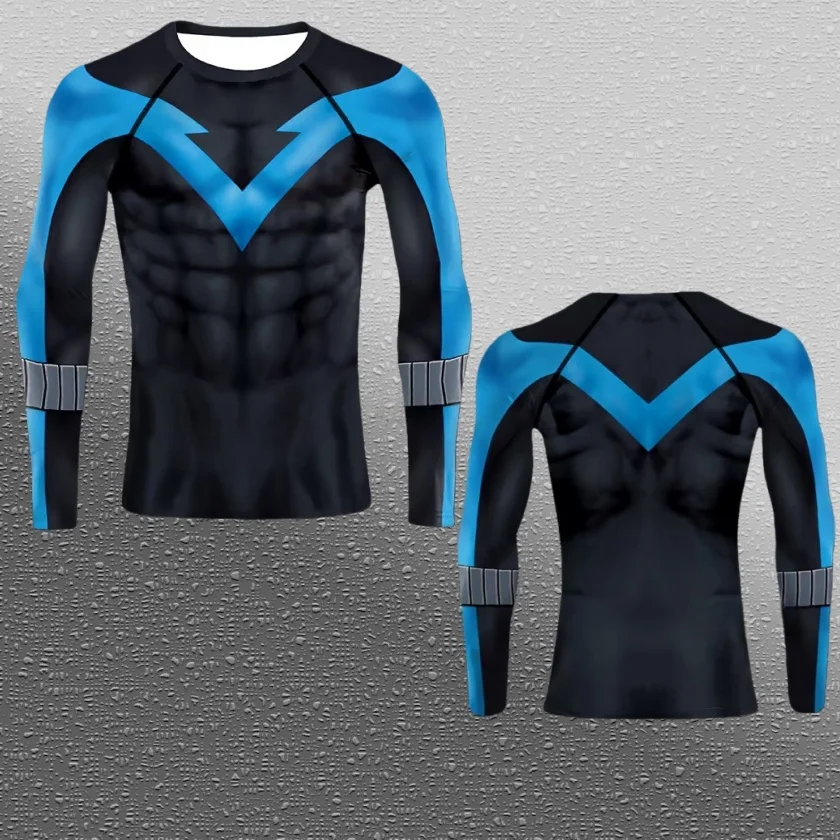 

25/26 Popular Marvel Series Superhero COS Leisure Sports Fitness Clothing Spring and Autumn Long Sleeve T-shirt Family Clothing
