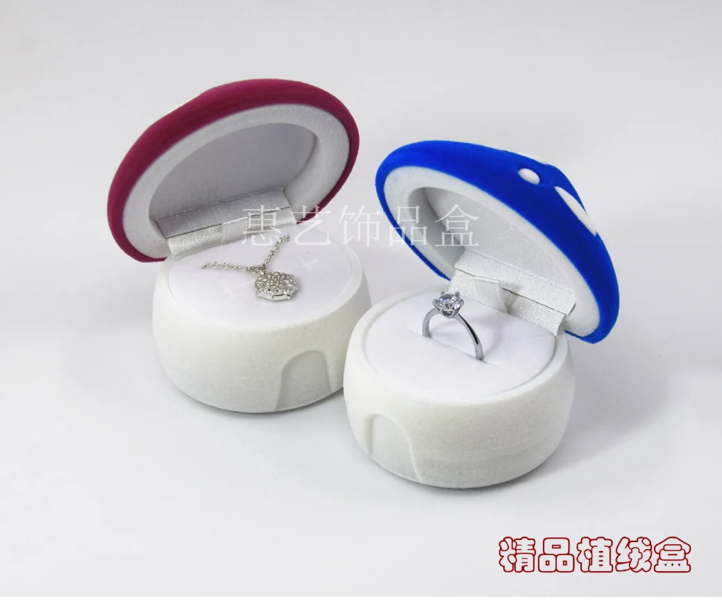 10pcs/lot creative style ring stud earring necklace jewelry storage box mushroom shape jewelry box