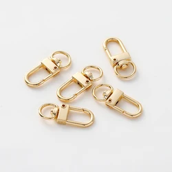 5Pcs 14K/18K Gold Plated Brass Snap Lobster Clasp Hook DIY Jewelry Making Findings for Keychain Neckalce Bracelet Supplies