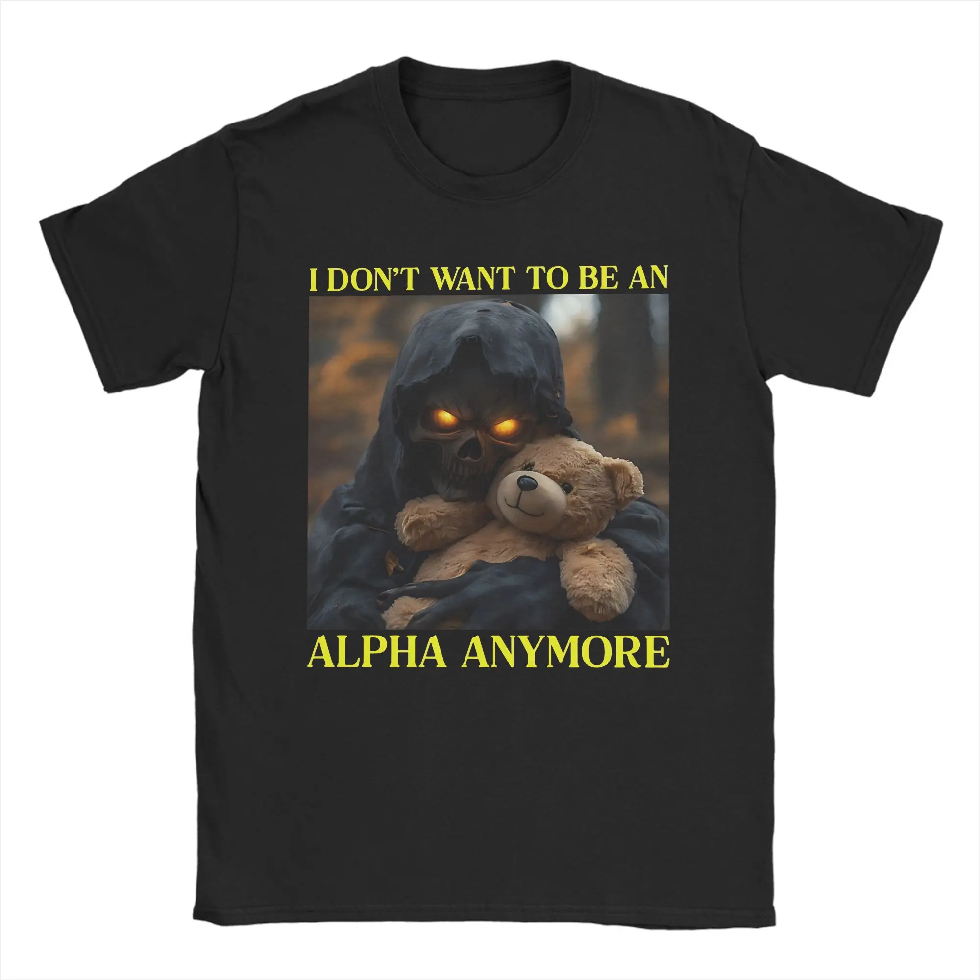 

Мужские футболки I Don't Want To Be The Alpha Anymore Cringe Alpha, забавная футболка с короткими рукавами и круглым вырезом, хлопковые топы