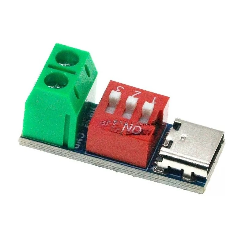 10pcs  For pdsink pd decoy qc pd fast charging test board adjustable voltage 5~20v dial code adjustment