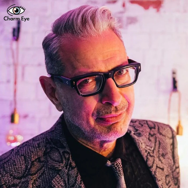 

Black Square Eyeglass Frame Men Fashion Designer Brand Sfellinin Acetate Optical Women Anti Blue Light Myopia Reading Glasses