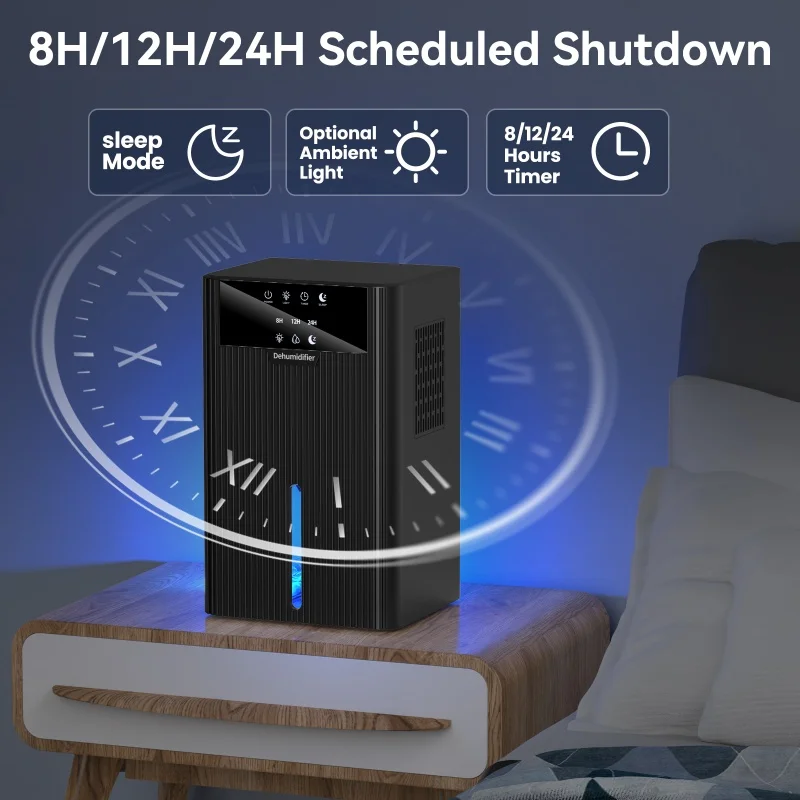 مزيل الرطوبة المنزلي المحمول لتنقية الهواء وإزالة الرطوبة والتجفيف المدمج ومضاد للرطوبة أداة إزالة الرطوبة