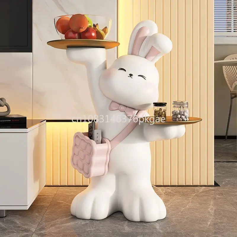 Cute Rabbit Living Room High-end Floor-to-ceiling Furniture Sofa TV Cabinet Decoration Tray Receiving Gift Furniture