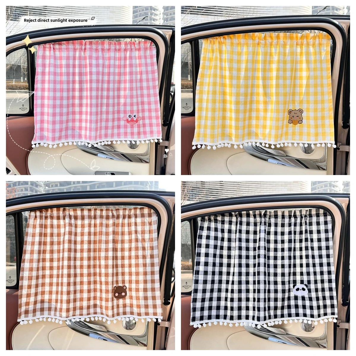 Auto Vorhang Stoff Saugnapf Typ Auto Sonnenschutz Wärmedämmung und Schattierung Vorhang Auto Innenfenster Sonnenschutz