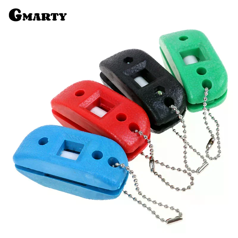 1Pc Random Sandstone Ice Hockey Shoe Double Side Sharpener Ice Skate Sharpening with Bag