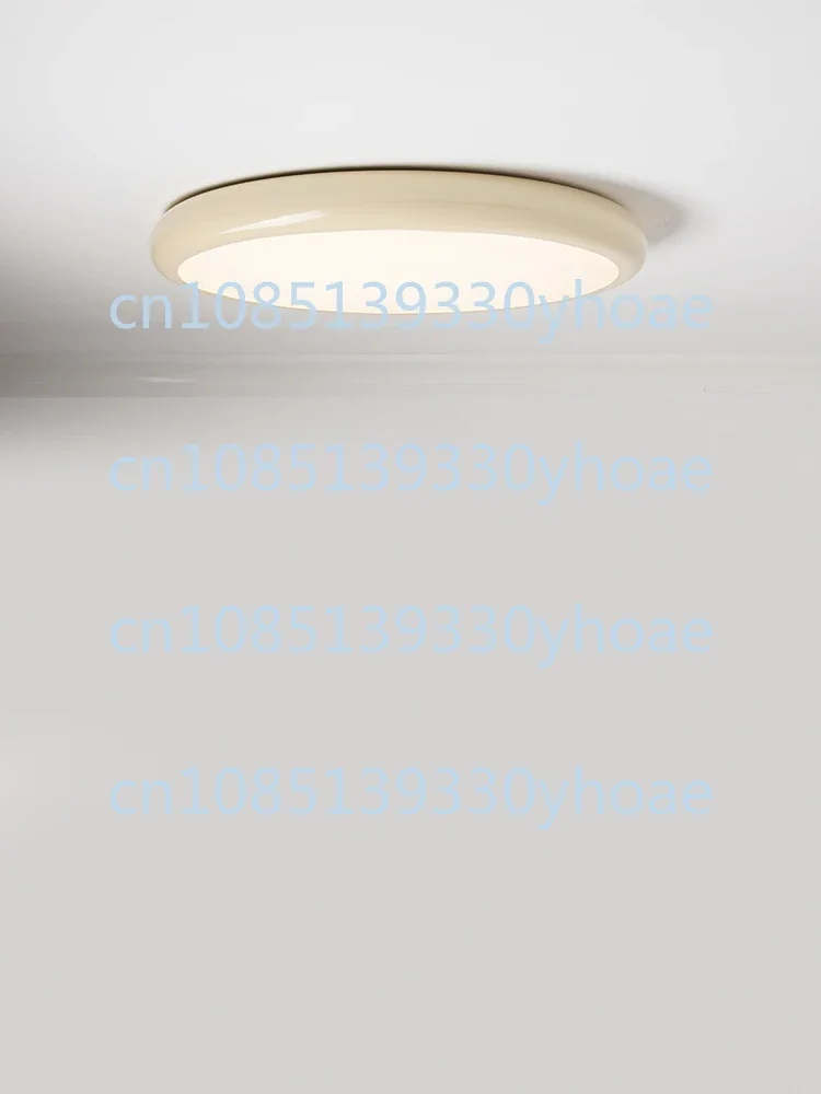 Full spectrum eye protection Nordic modern French cream wind ceiling light round simple ins light