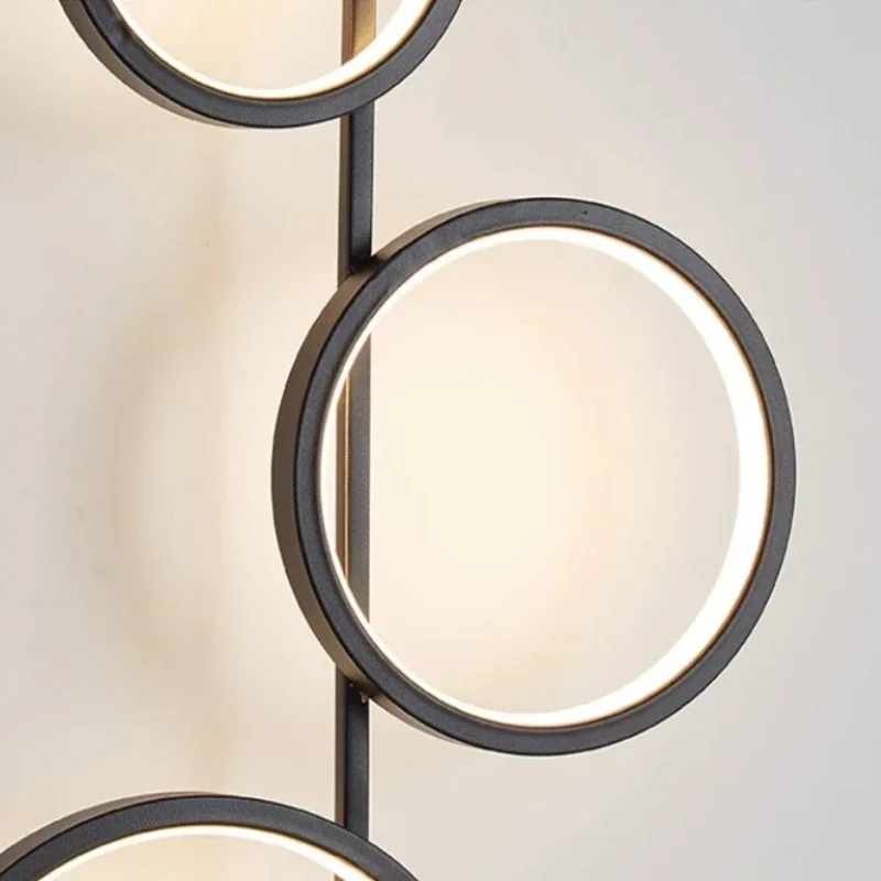 Nordic Design Creative LED Wall Pendant Light Bedside Background Corridor Suspension Wall Chandelier Home Decor Indoor Wall Lamp