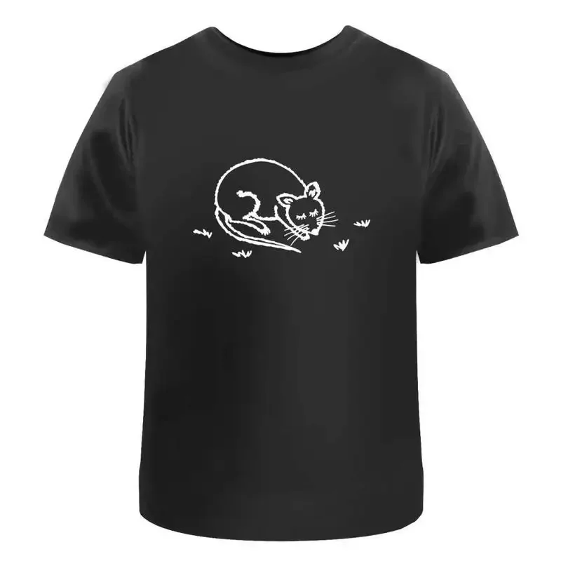 Sleeping Mouse' Cotton T Shirt Ta035307