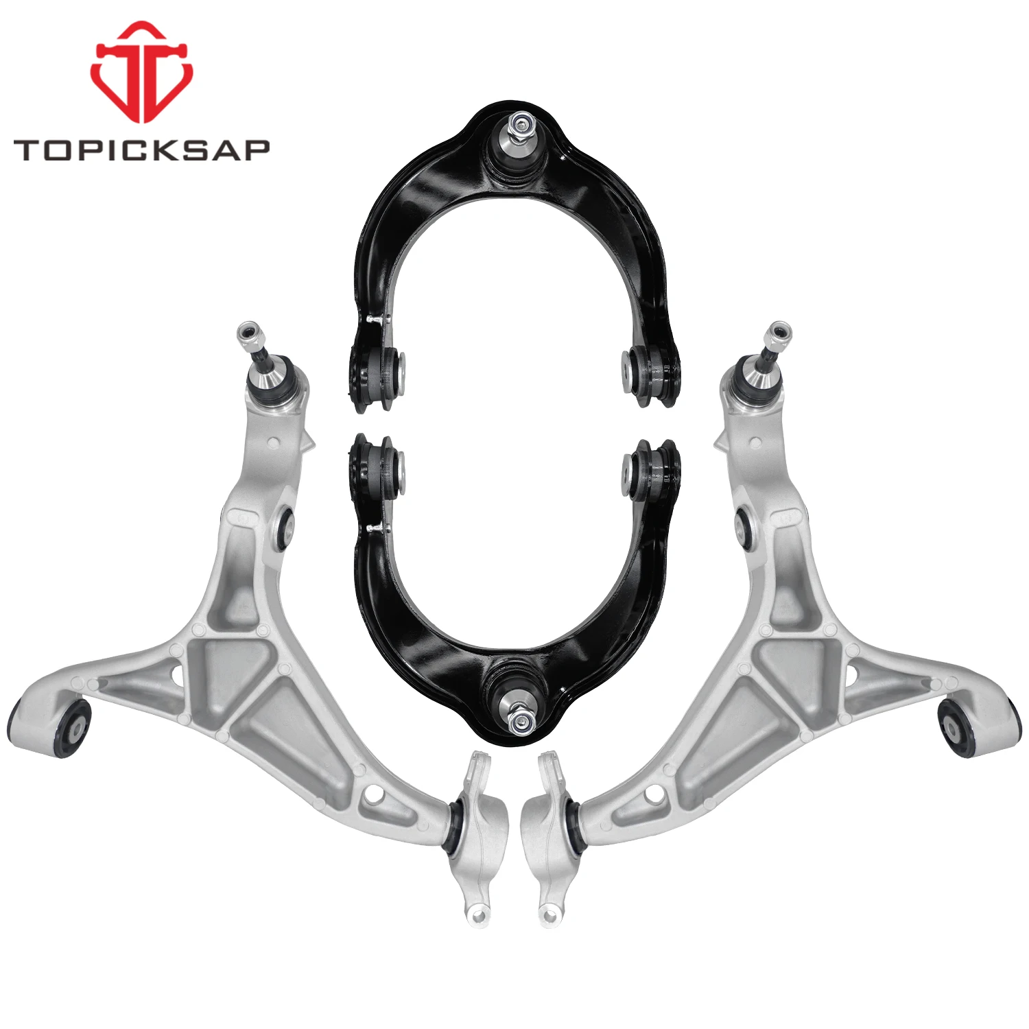 TOPICKSAP 4Pcs Front Upper/Lower Control Arm w/Ball Joint for Jeep Grand Cherokee/Dodge Durango 2016-2022 RK623638 RK623639