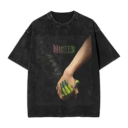 wicked movie  Accessories Washed T Shirt Men Women Streetwear Hip Hop T-Shirt Graphic  Tees Short Sleeve