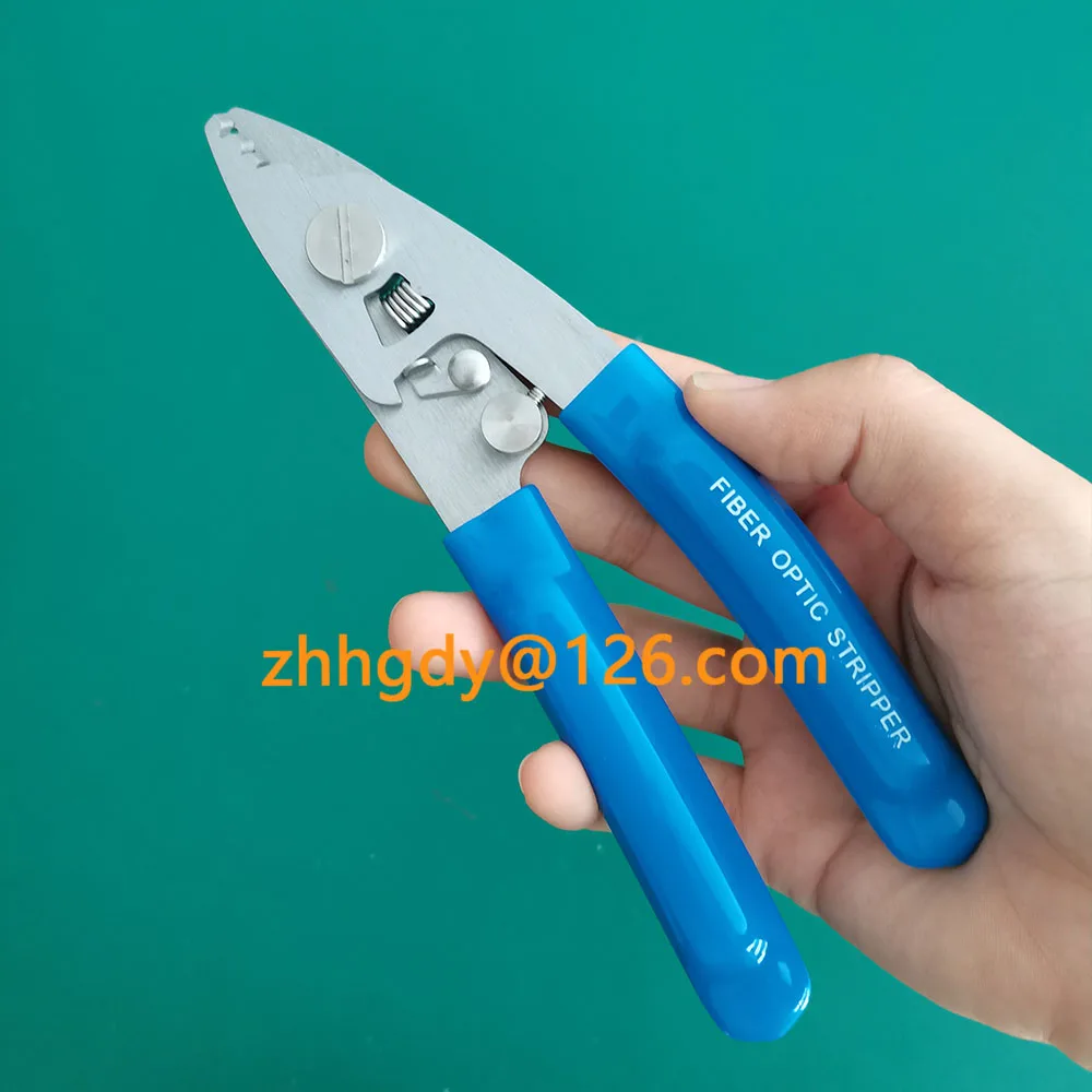 

Stainless Steel Three-port Fiber Stripping Pliers FTTH Tool Fiber Optic Wire Stripper