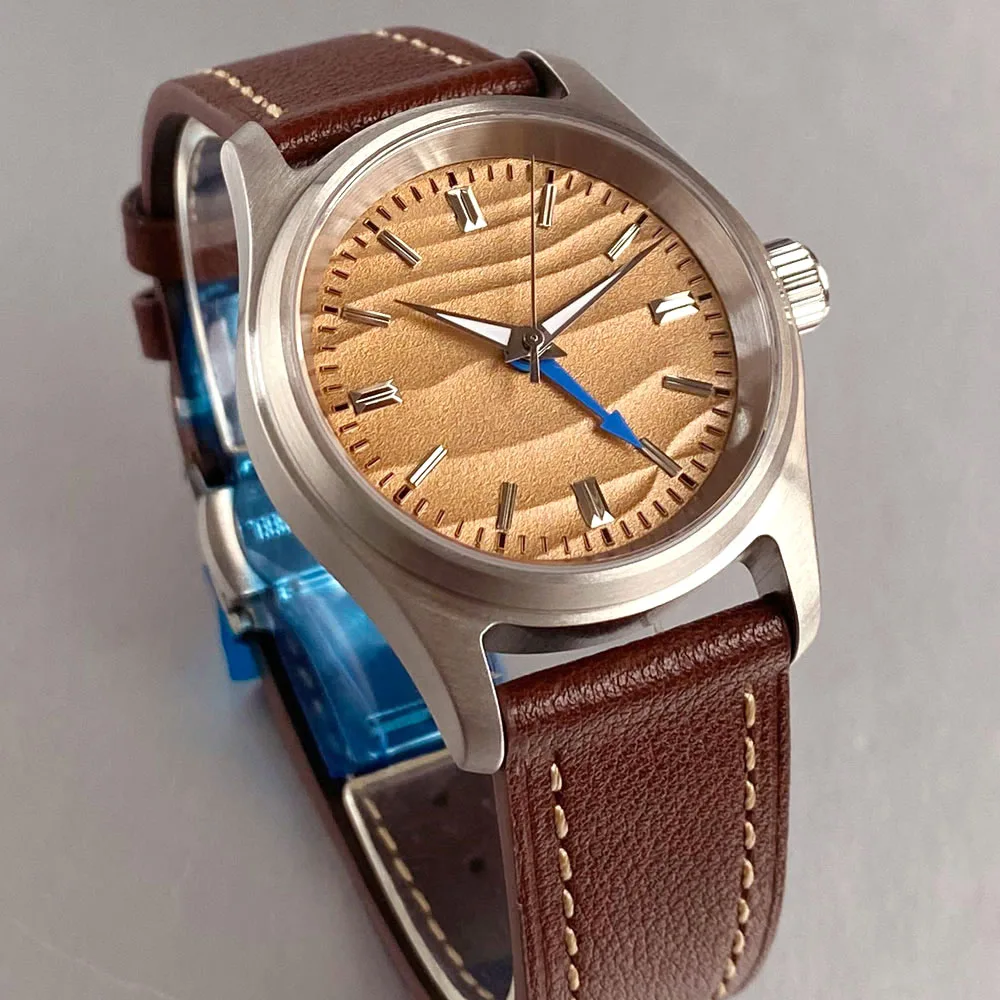 

Tandorio 36 мм из нержавеющей стали, автоматические механические мужские часы, подходят для NH34A GMT, мужские часы, сапфировое стекло, 200 м, водонепроницаемые