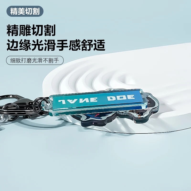 Zenless Zone Zero Game Ambitus Jane Doe زملاء لطيف Q نسخة رائعة من سلسلة المفاتيح الأكريليك هدية عالية الوضوح