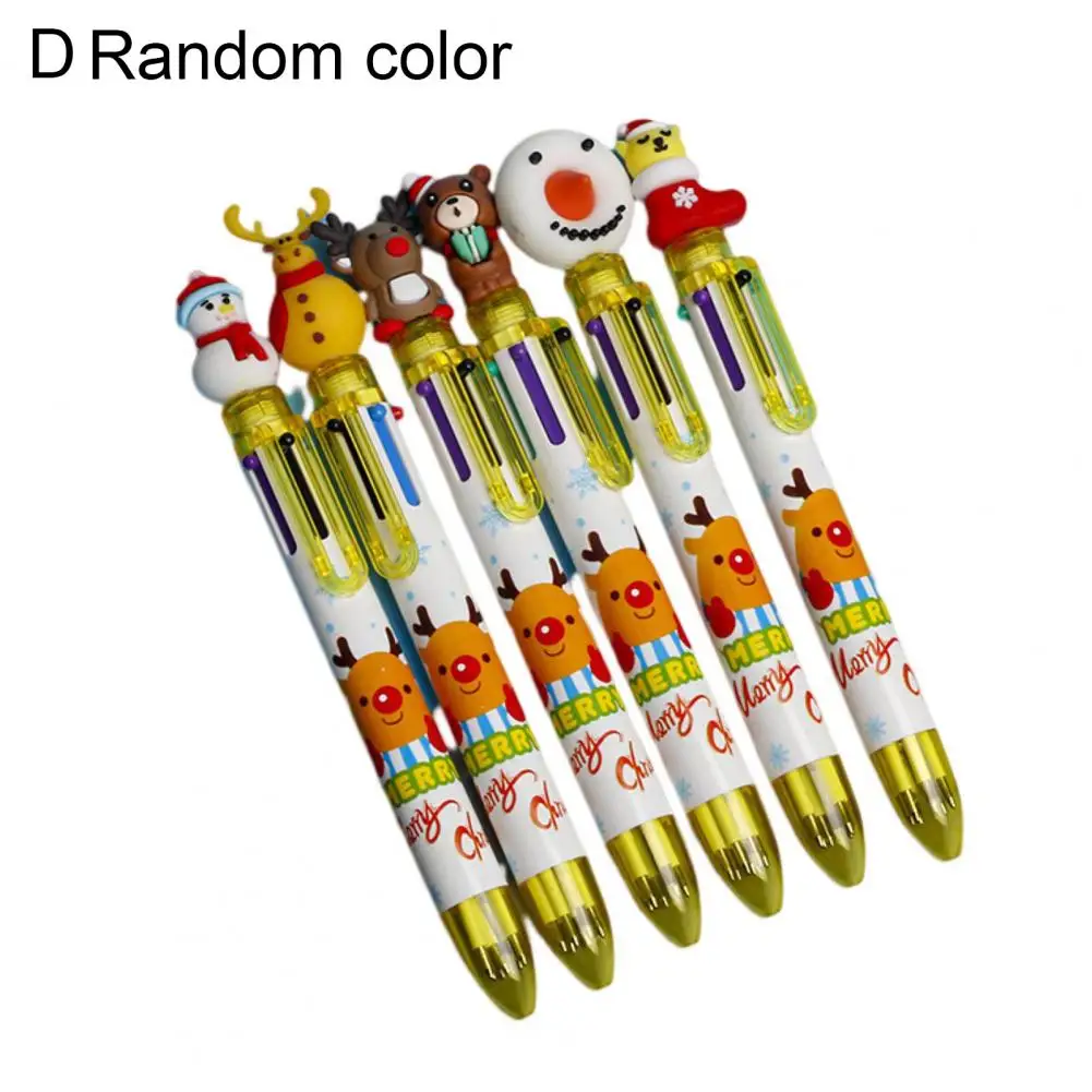 Gift Comfortable Grip Merry Christmas Snowman Xmas Tree Deer Ballpoint Pen for Kids