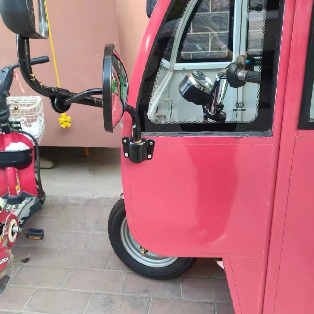 Truck Tricycle Auxiliary Convex Mirror Adjustable Wide Angle Rearview Lens Automotive Safety Driving Exterior Accessory