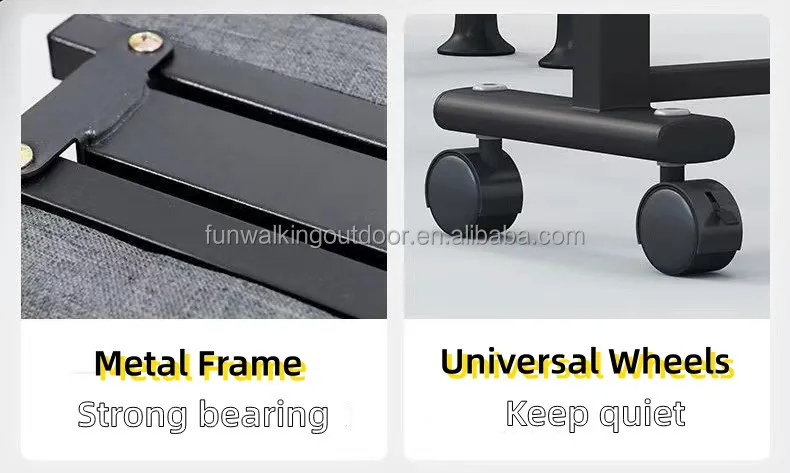 إطار معدني لأثاث الشقة مع غطاء قابل للغسل، سرير أريكة قابل للطي متعدد الوظائف مع عجلات عالمية لغرفة المعيشة