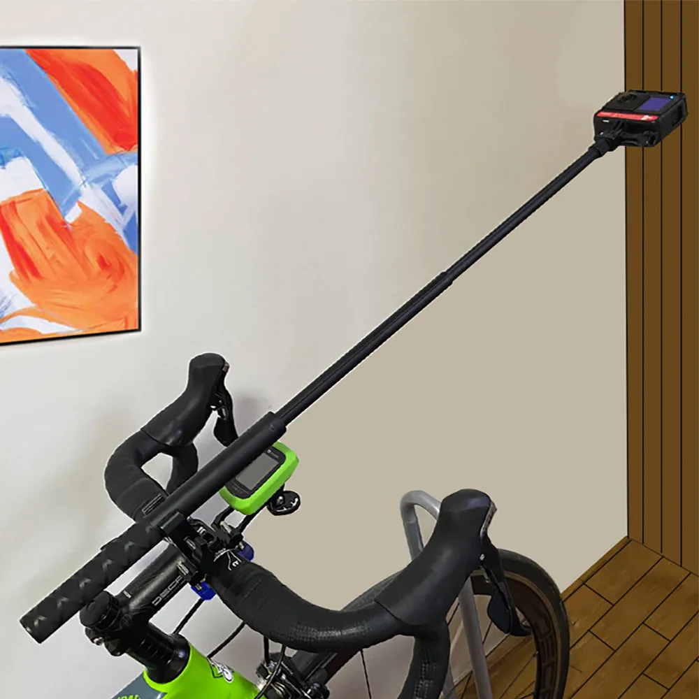 Tuyu motocicleta guiador da bicicleta suporte de montagem invisível monopé para gopro max hero 10 9 insta360 um x2 x3 câmera acessórios