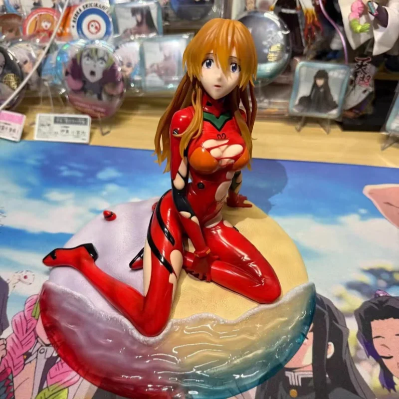 

Asuka Handmade Sitting Posture End New Theater Version New Century Warrior Viewing Pvc Model Desktop Ornament Peripheral Gifts