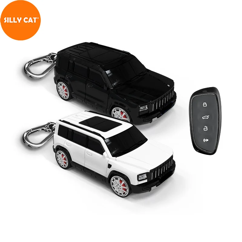 For GWM HAVAL Raptor V7 Mini Car Model Key Fob Case Creative Plastic Remote Key Cover Shell Automotive Key Protector