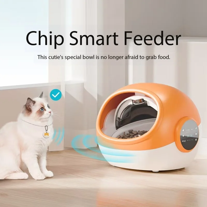 

Automatic Eco-Friendly Plastic Pet Feeder Bowl Modern Solid Style Small Dogs/Cats Food Preserver Battery/Charge Powered