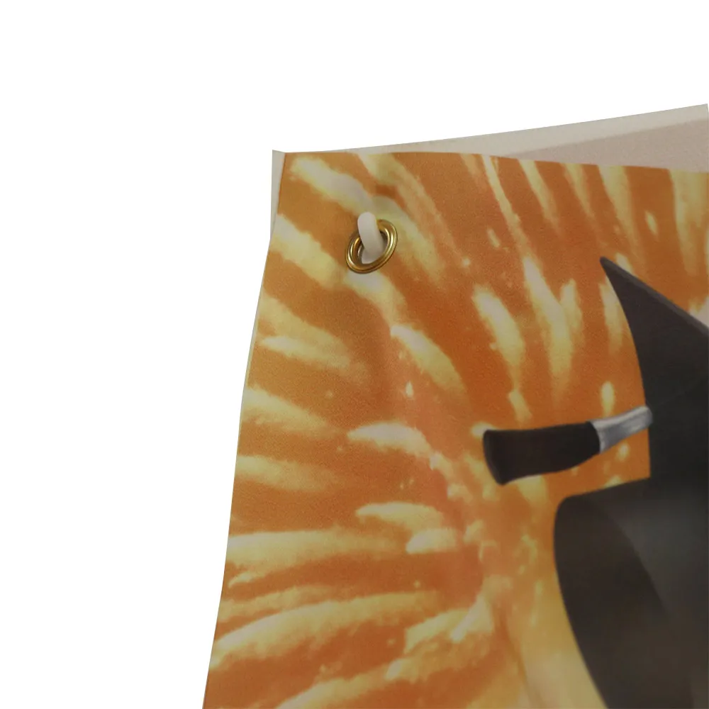 

Congrats Grad Graduation Photography Backdrop Black Gold Glitter Celebrate Graduation Season Background Polyester Bachelor Hat