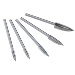 White Steel Sharp Edges Woodworking Tools Wood Carving Knives 3mm Shank 3-8mm Milling Cutters Three Blades Dropshipping