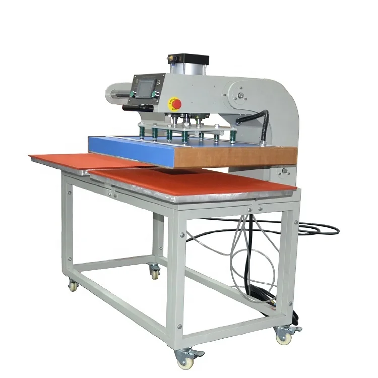 40*60CM up slide pneumatic double station heat transfer machine for T-shirt