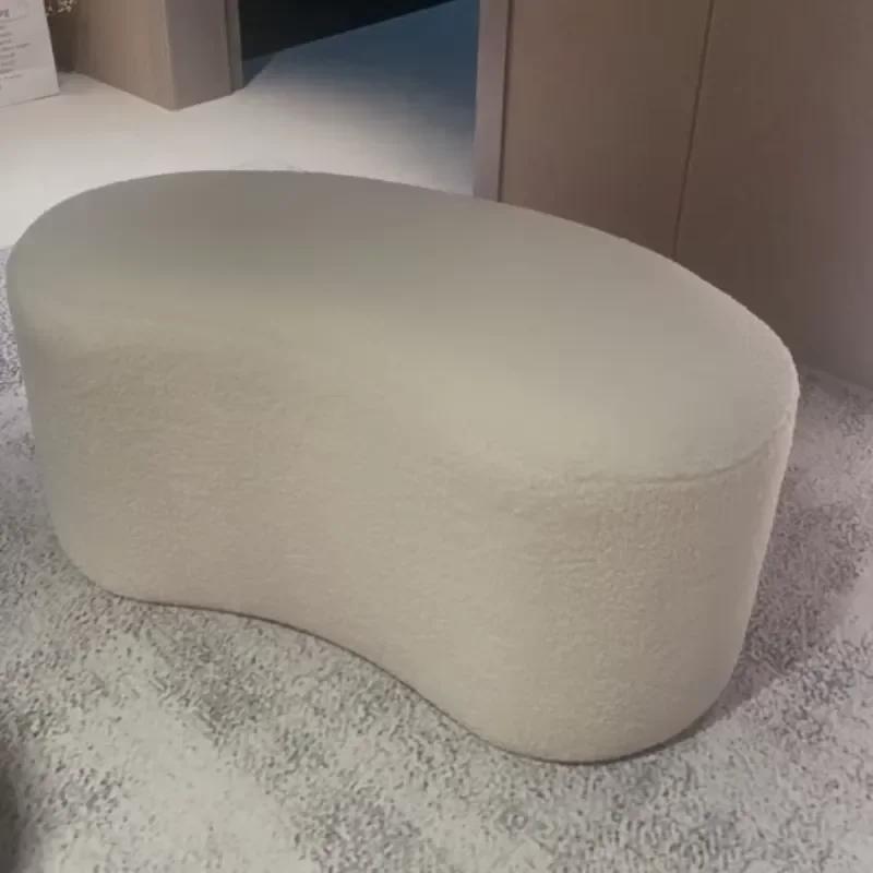 Modern Simple High End Home Stools Ottomans Pedal Door Shoe Changing Stool Hallway Ottoman Footrest Living Room Furniture