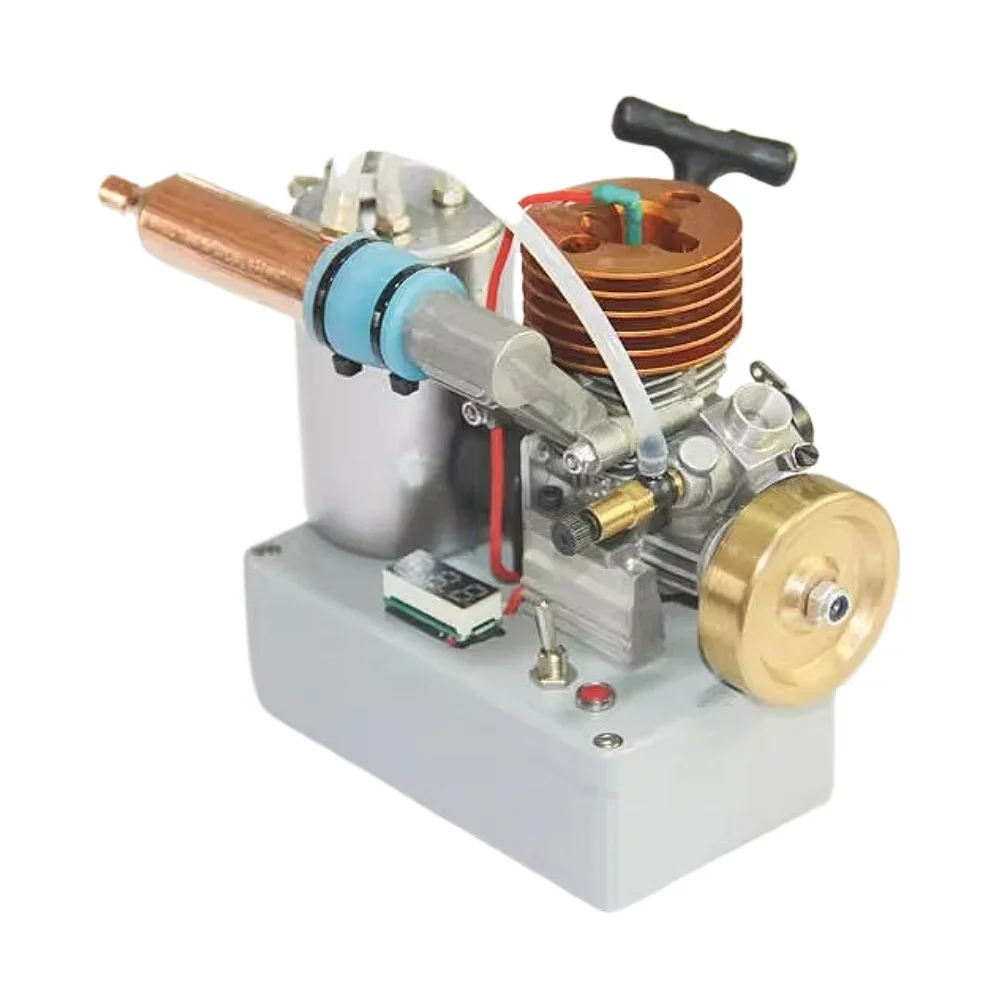 NF 18 Grade Methanol Engin Copper Flywheel Straight Exhaust Pipe Voltage Voltage Display Switch Miniature Engine Model Pull Star