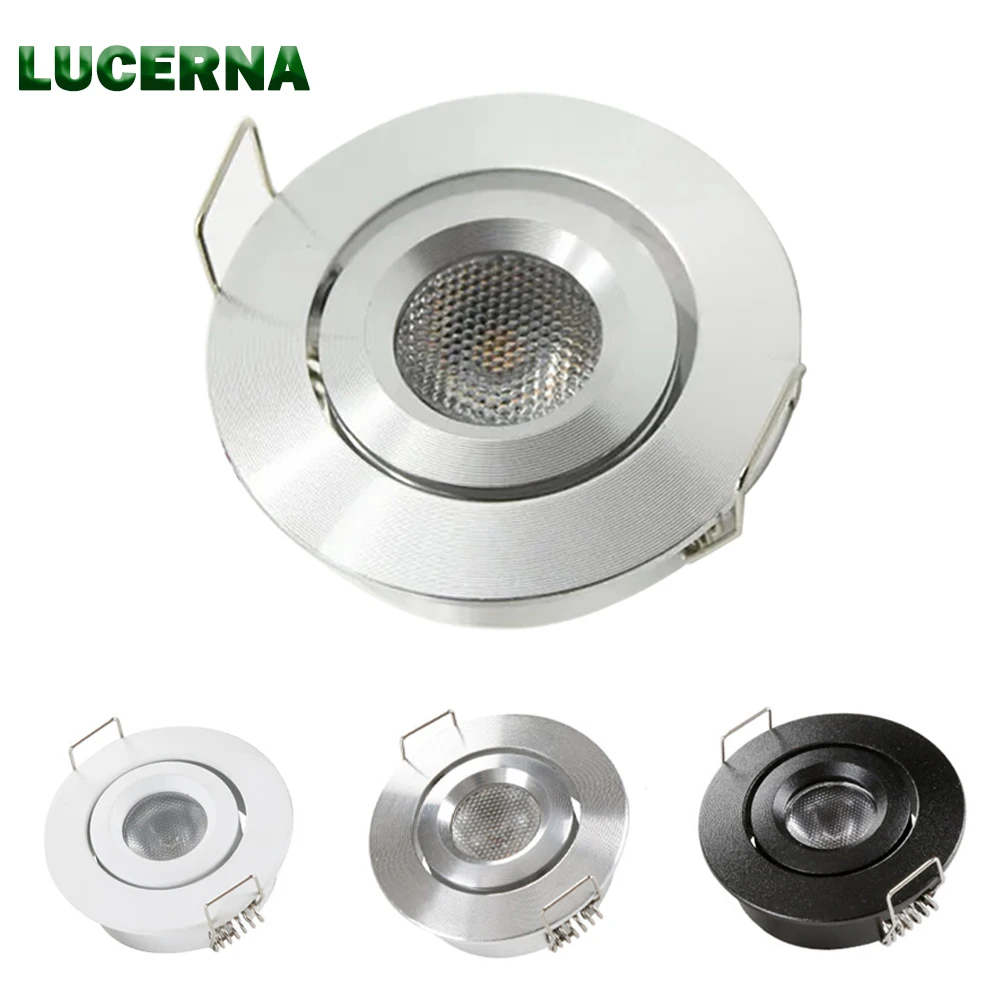 4PCS Mini Down Light DC12V plafoniera regolabile ritaglio 42mm faretto da incasso espositori per gioielli lampada per la decorazione della casa