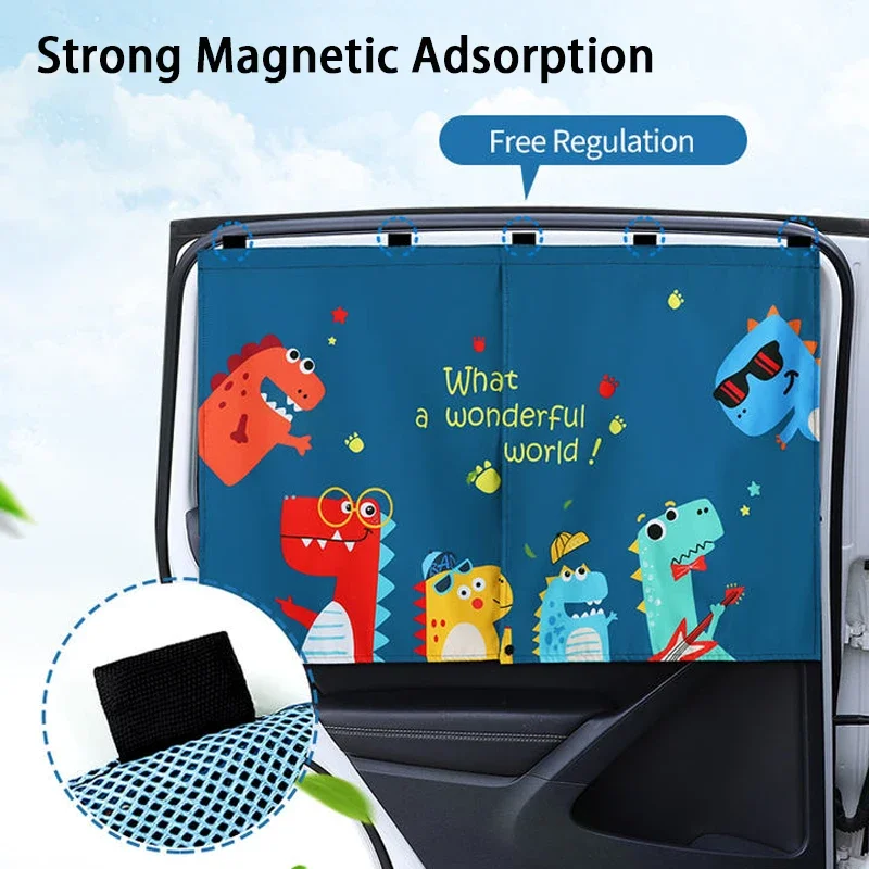 

Children's sunshade magnetic car side window sun protection and heat insulation curtain cartoon cute sun protection blinds