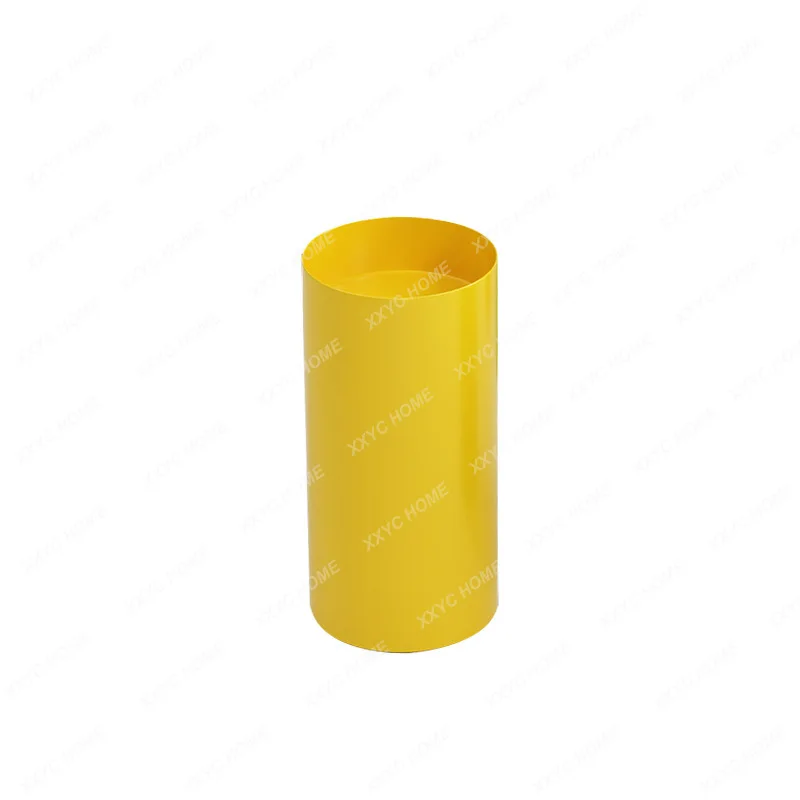 

Red Yellow Stainless Steel Pedestal Basin Creative Bar Integrated Floor Type Wash Basin Washbasin