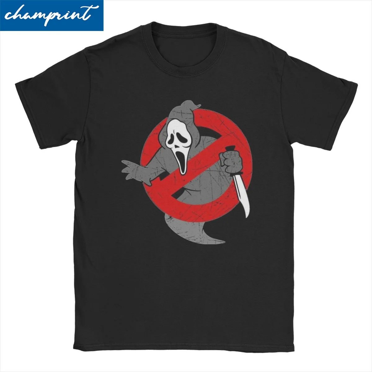 Men Women Horro Ghostbusters-Scary T Shirt Cotton Tops Vintage Short Sleeve O Neck Tee Shirt Printing T-Shirt