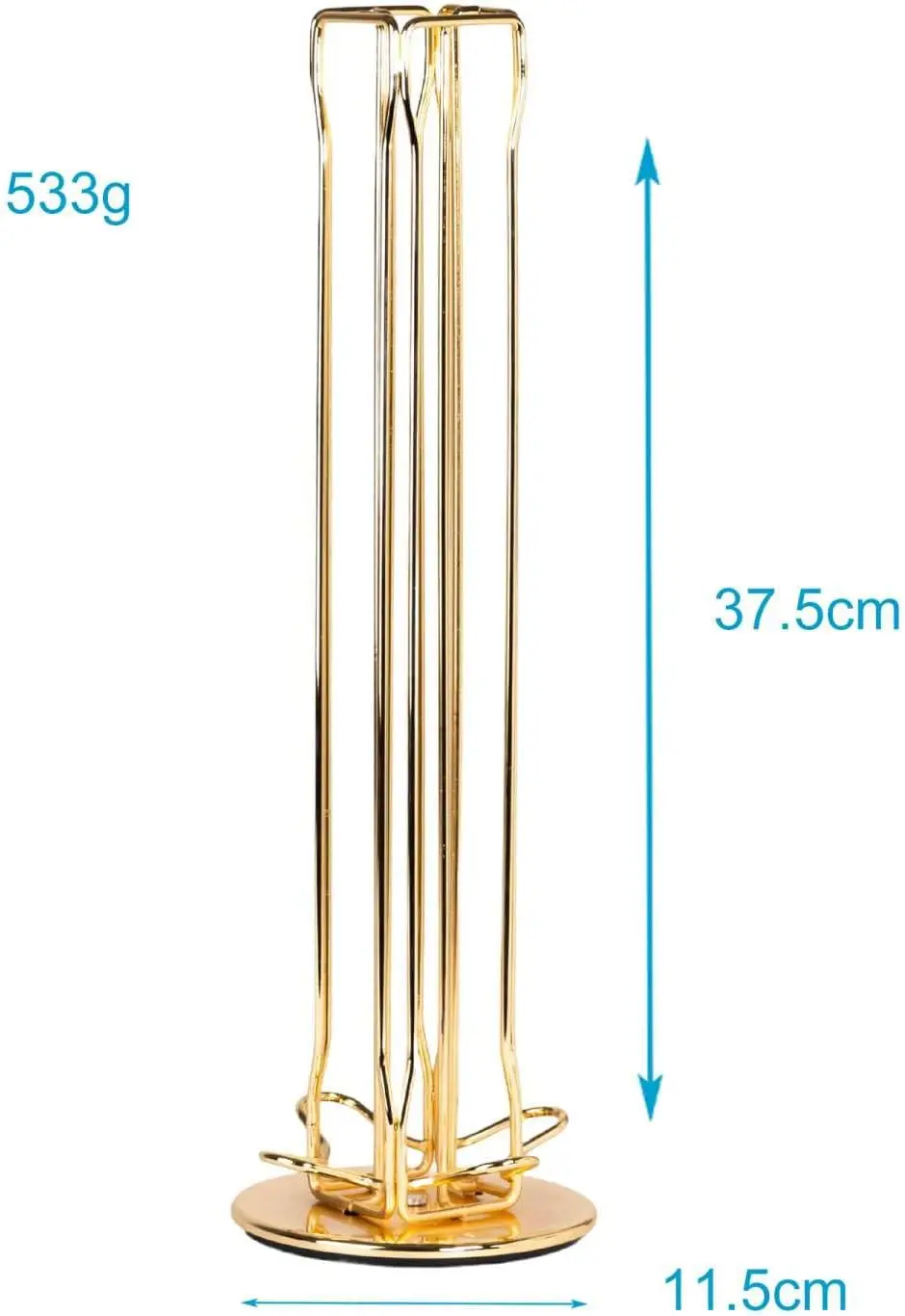 Nespresso Coffee Capsule Holder Compatible with Nespresso Pod Holder Gold Rotating Capsule Stand Storage for Coffee Capsules