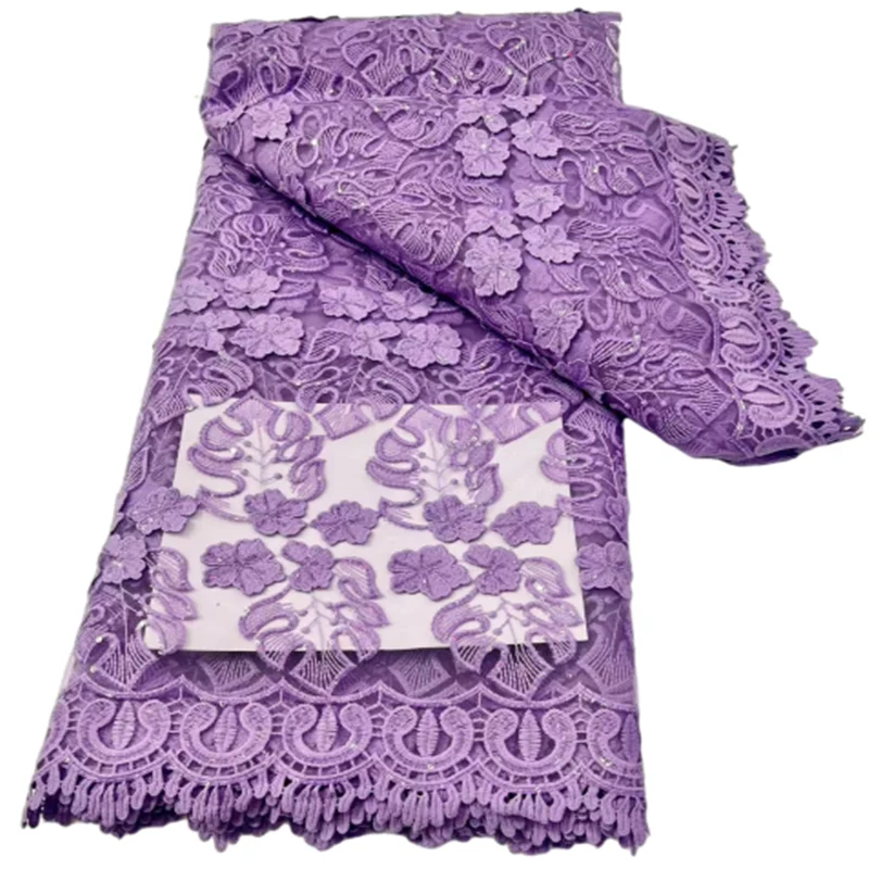 

High Quality Sequins Lace Fabrics 2022 Pink Latest African Sequence Lace Fabric for Bridal Lace Nigerian Net Lace Fabric Purple