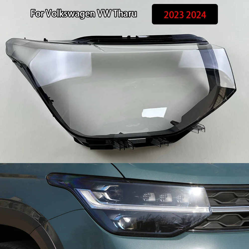 

For Volkswagen VW Tharu 2023 2024 Headlamp Transparent Lampshade Shell Masks Headlight Cover Lens Plexiglass