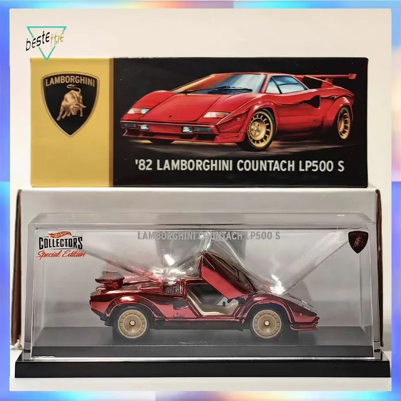 

1/64 Hot Wheels Red Line Модель автомобиля RLC LAMBORGHINI Countach LP500S Модель Лимитированная Коллекционная Модель Украшение Комнаты Игрушка Для Мальчика Подарок