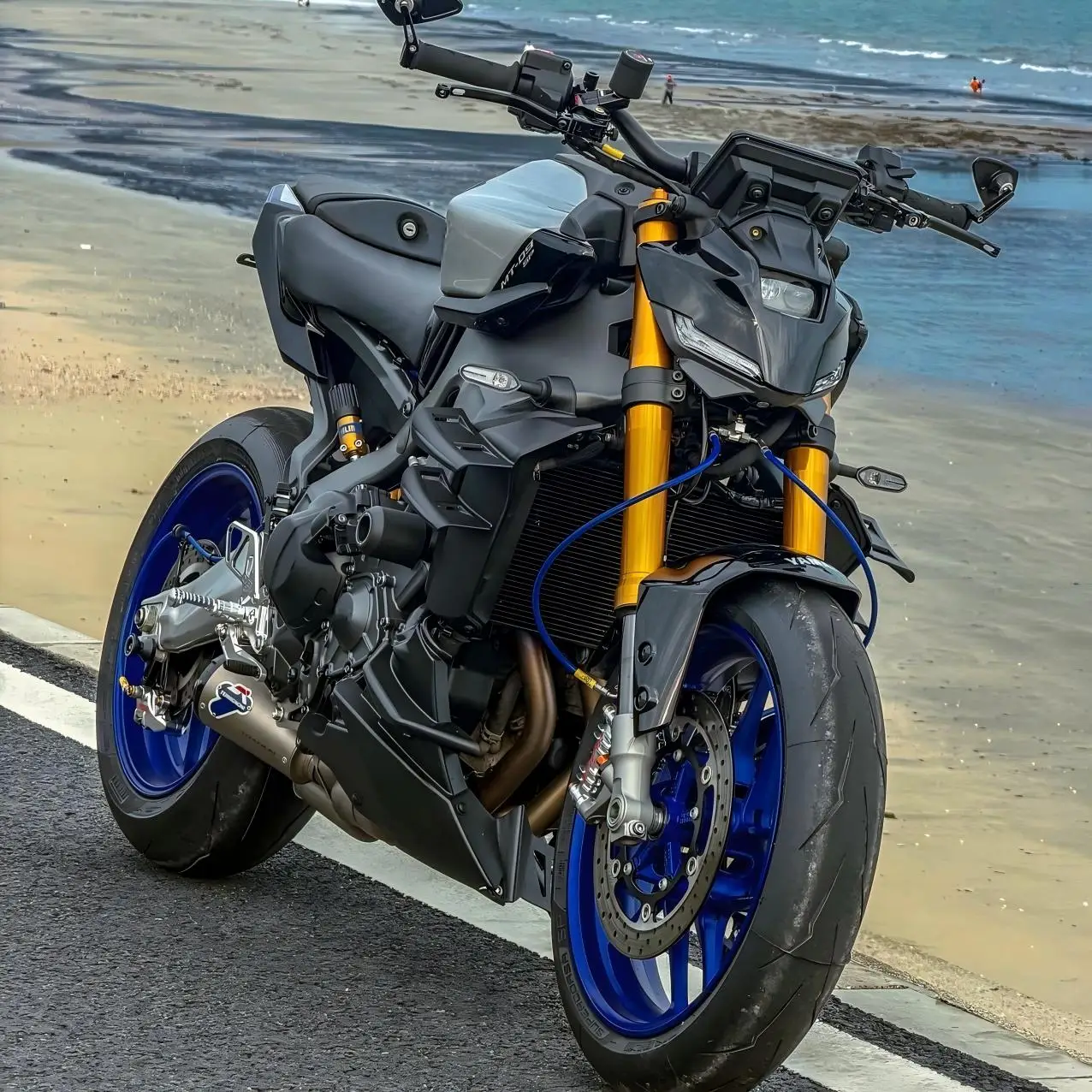 For YAMAHA MT-09 / SP 2024-2026 Side Wing Side spoiler FRONTAL SPOILERS MT09 2024 2025 2026 Front spoiler Lower spoiler flank