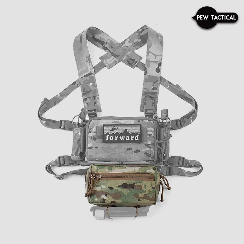 Imagem -03 - Tactical Chest Rig Dangler Drop Pouch Fanny Pack para Armazenamento de Placa Transportadora Dump Abdominal Pew Mk3 Mk4