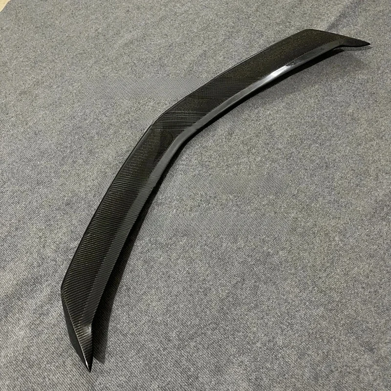 High Quality Carbon Fiber Look ABS Rear Boot Spoiler Trunk Lid Trim Auto Exterior Accessories