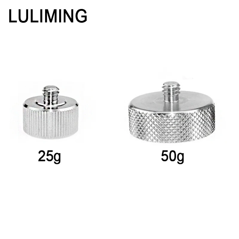 Photography Stabilizer Weighting Accessories DSLR Camera Stainless Steel 25g 50g Weight Adjustment Balance Block 1/4 Inch Screw