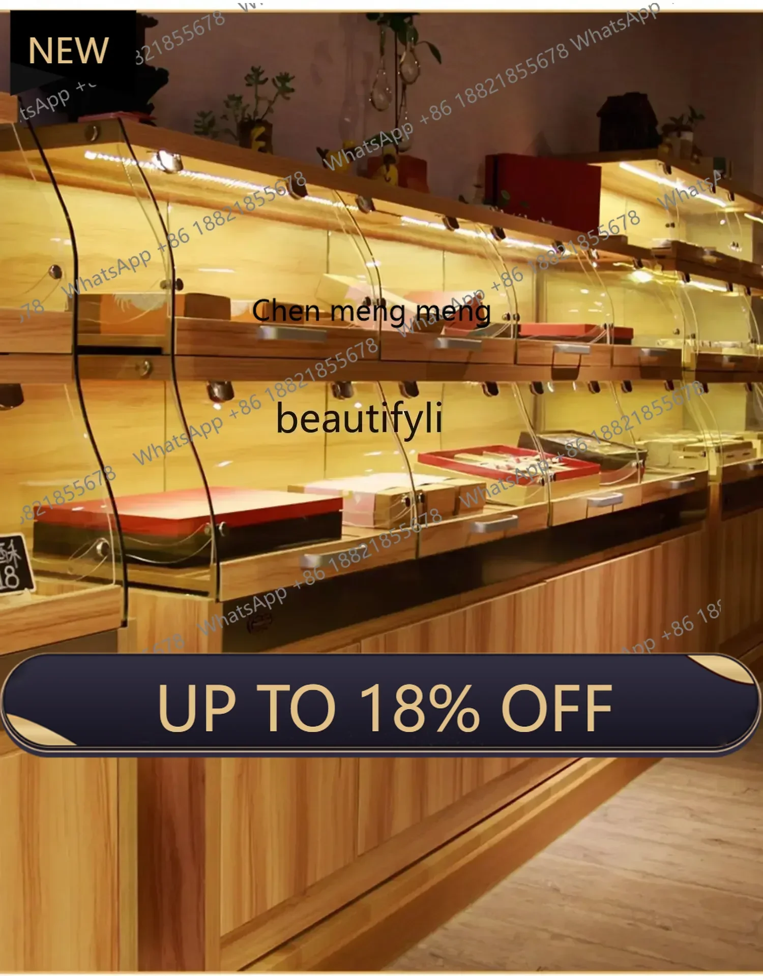 

Z189 Bread cabinet display Zhongdao cabinet cake shop bread rack glass commercial drawer type